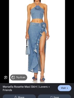 MARSELLA ROSETTE MAXI SKIRT